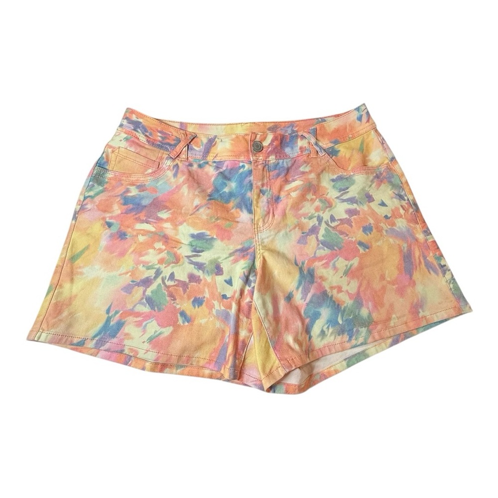 Lane Bryant Watercolor Denim Shorts – Size 18 – NWOT